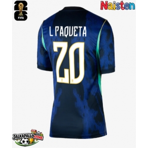 Brasilia Lucas Paqueta #20 Vieraspaita Naisten MM-kisat 2026 Lyhythihainen